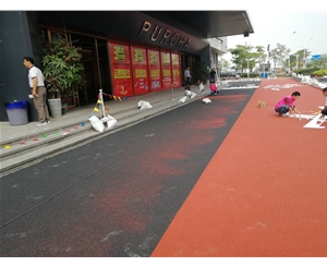 陶瓷顆粒彩色防滑藝術地坪